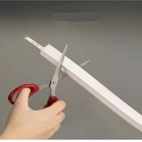 Diffuseur de profil flexible en silicone pour bandes d'éclairage à LED Couverture d'éclairage à vue latérale Profil à LED Lumière au néon