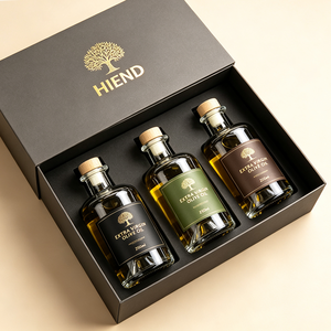 Bouteille d'huile d'olive de luxe en verre 125/375/500/750 ml avec base en bois 3D en forme de montagne et <span class=keywords><strong>bouchon</strong></span> en liège, conteneur d'huile pressée à froid en vrac - Product Image 3