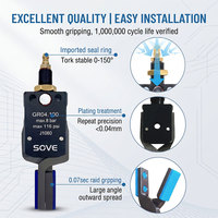 Aksesori Lengan Robot Penjepit Mini Penjepit Udara Pneumatik Penyangga Internal Penjepit Ekspansi Eksternal Sakelar Magnetik Buatan China