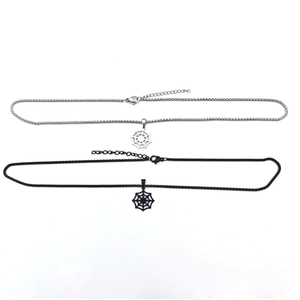 Collana Trendy di <span class=keywords><strong>ragnatela</strong></span> nera in acciaio inossidabile collana pendente in <span class=keywords><strong>ragnatela</strong></span> gotica collana di Halloween gioielli regalo per <span class=keywords><strong>uomo</strong></span> donna - Product Image 3