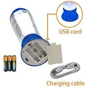 Premium 10.5 "lampada Tornado a LED giocattolo scientifico che cambia colore batteria/USB azionato per illuminazione decorativa blu giorno di Natale - Product Image 6