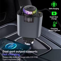 Diffuseur de parfum pour voiture, diffuseur d'air intelligent pour voiture, charge rapide Type-C 5V3A, câble rétractable, durable