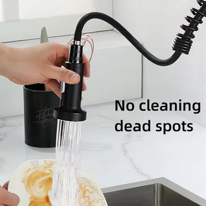 Duy nhất xử lý thép không gỉ Vòi Nước Nhà Bếp duy nhất-lỗ cài đặt gốm van lõi mùa xuân-kéo Mixer cảm giác vòi nước Tính năng - Product Image 2