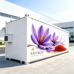 Enclosed Skyplant Saffron <b>Growing</b> Container Large Automatic Multi-layer Shelves Irrigation Manifold <b>Light</b> Air Regulation Model - Product Image 1