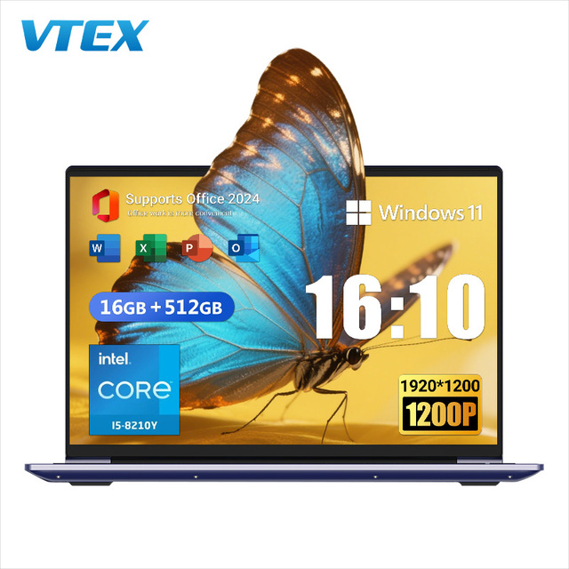 15.3 " Core I5 8210Y Chinese Notbook Laptop Computer FHD High Color Display 16GB DDR RAM 512GB SSD Business Office Cheap Laptop