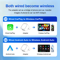 Adaptateur sans fil CarPlay Wooboobox M5 |   Dongle véritablement compact et portable pour voiture d'origine avec CarPlay et Android Auto