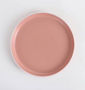 Service de table en céramique de 24 pièces, couleur rose mat - Product Image 3