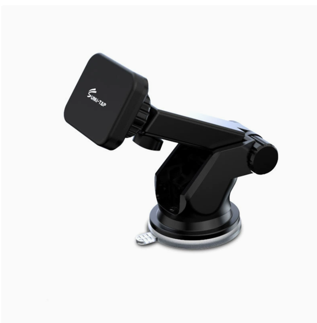 Car-mounted Mobile Phone Holder - Magnetic Adhesive Suction Cup Base - Telescopic Support
