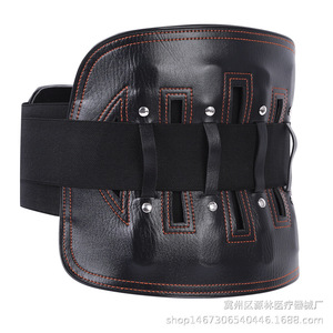 Lumbar <b>Support</b> Belt Steel Plate Thickened Leather Adjustable Waist <b>Support</b> For Adults Basketball Sports - Product Image 2