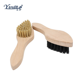 Cepillo para zapatos de madera maciza Yinste con cerdas suaves de pelo de cerdo, herramienta de limpieza para uso doméstico - Product Image 4