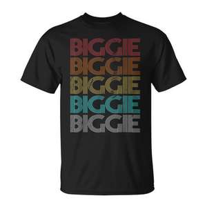 Camiseta Retro Vintage Biggie Negra Unisex Talla Mediana para Adultos - Product Image 1