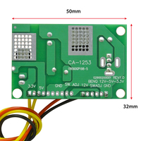 Creatall CA-1253 modul konversi LCD 12V ke 5V hingga 3.3V dengan DC-DC kawat modul catu daya Step-Down