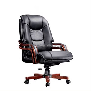 Silla de Oficina Ejecutiva Ergonómica, Giratoria, de Cuero PU, Respaldo Alto, para Gerentes - Product Image 5