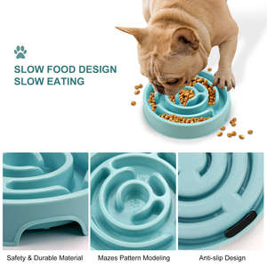 TOMPO Durable Anti Gulping Dog <b>Slow</b> <b>Feeder</b> Bowl Non-Toxic <b>Slow</b> Feeding Dog Bowl Silicone <b>Slow</b> <b>Feeder</b> Dog Bowls - Product Image 5