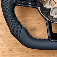 Leder-Lenkrad für VW Golf MK6 MK7 MK7.5 GTI R Polo Passat Tiguan R Line Sport Maßgefertigtes Sportlenkrad