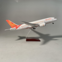 Tout nouveau 1/130 taille 43cm Boeing 787-8 Air India échelle modèle d'avion personnalisé échelle personnalisée