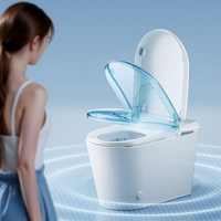 Nouveau design d'appareils sanitaires une pièce placard d'eau bidet électrique cuvette de toilette montée au sol salle de bain toilette intelligente intelligente