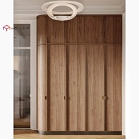 Armoire à portes étroites de style Shaker |   Couleur du bois |   Ensemble de meubles de chambre à coucher |   OEM personnalisé
