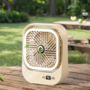 Ventilador Portátil Recarregável 2025, Ventilador de Mesa com Suporte, Ventilador Mini de Bolso com Luz Noturna para Dormitório - Product Image 6