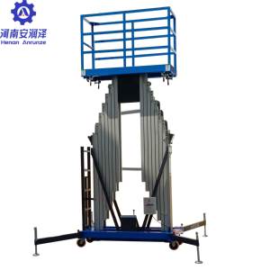 Anrunze alta calidad portátil hidráulico un solo hombre aluminio plataforma de trabajo aéreo escalera <span class=keywords><strong>Vertical</strong></span> mástil elevador - Product Image 4