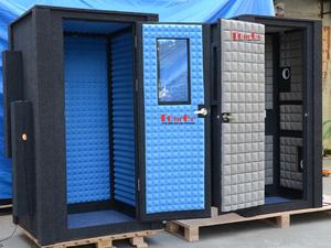 Cabine d'Enregistrement Vocale Portable et Mobile, Acoustique Insonorisée Économique pour Studio à Domicile pour la Pratique Musicale de Guitare et Batterie - Product Image 5