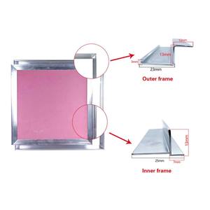 Panneau d'accès <span class=keywords><strong>invisible</strong></span> à ouverture vers le haut en profilé d'aluminium |   Trappe de plafond dissimulée de style simple |   Cadre de porte à ouverture vers l'intérieur - Product Image 2