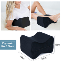Oreiller de genou en mousse à mémoire de forme pour dormeurs latéraux oreiller de jambe compensée aligne la colonne vertébrale pour dormir pour le soulagement de la douleur au genou hanche