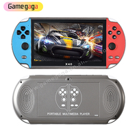 Gamegaga X40 Consola de Juegos Portátil Retro Clásica de 7 Pulgadas y 16 GB, Compatible con Juegos de Doble Jugador con Cable / Formatos de Juego SNES 10000