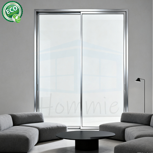 As2047 Puerta corredera de aluminio Tipo de puerta de comedor Puerta corredera de vidrio Puerta de marco estrecho Delgado - Product Image 6