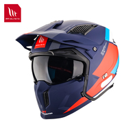 Casque de moto intégral modulaire MT en ABS avec fermeture rapide, homologué ECE pour le motocross