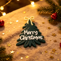 Décorations de Noël en acrylique 3D de haute qualité découpées au laser sur mesure - Ornements suspendus pour arbre de Noël