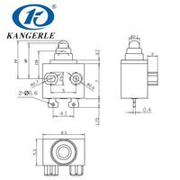 Interrupteur rotatif micro SMD étanche IP67 KW1-1C-5B pour cuiseur à riz 12VDC 0.1A