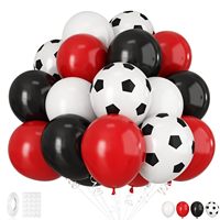 Ballons en latex imprimés football, ballons à motif de ballon de football pour garçons, décoration de fête d'anniversaire sur le thème du sport, guirlande d'arche, fournitures de décoration