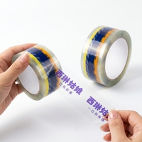 Ruban BOPP transparent personnalisé avec logo imprimé, ruban adhésif transparent personnalisé pour l'emballage et la fermeture des cartons