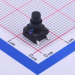 TS-FS66T-C-L Tactile Switch SMD-4P,6x6mm Switch Single Pole Single Throw Round Button 2.6N Vertical Mount - Product Image 1