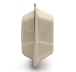 Contenedor de Hamburguesas Tipo Concha de 8 Pulgadas, Compostable, Hecho de Bagazo de Caña de Azúcar, de la Mejor Calidad, para Restaurantes y Supermercados - Product Image 4