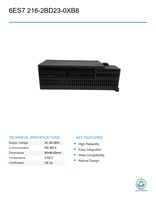CPU 226 PLC Siemens 6ES7 216-2BD23-0XB8 Usado, Unidad Principal Inteligente para Control de Programación PLC en Automatización Industrial