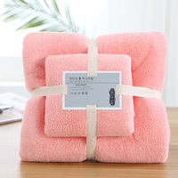 Ensemble de serviettes de bain de haute qualité, cadeau, en corail polaire épais, doux et absorbant, ensemble de serviettes de bain pour le visage