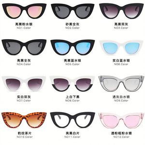 Lunettes de soleil œil de chat vintage personnalisées avec logo, noires, pour femmes, protection UV400, Gafas Oculos De Sol - Product Image 5