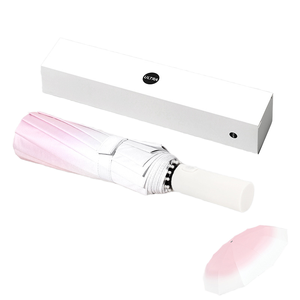 Parapluie de soleil pour filles dégradées de haute valeur Protection solaire Protection UV <span class=keywords><strong>Parasol</strong></span> masculin à revêtement noir à double usage ensoleillé automatique - Product Image 5
