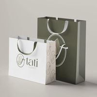 Sacs cadeaux de luxe Ching TA, sacs en papier avec votre propre logo en carton ivoire avec laminage brillant pour l'emballage de cadeaux de mariage