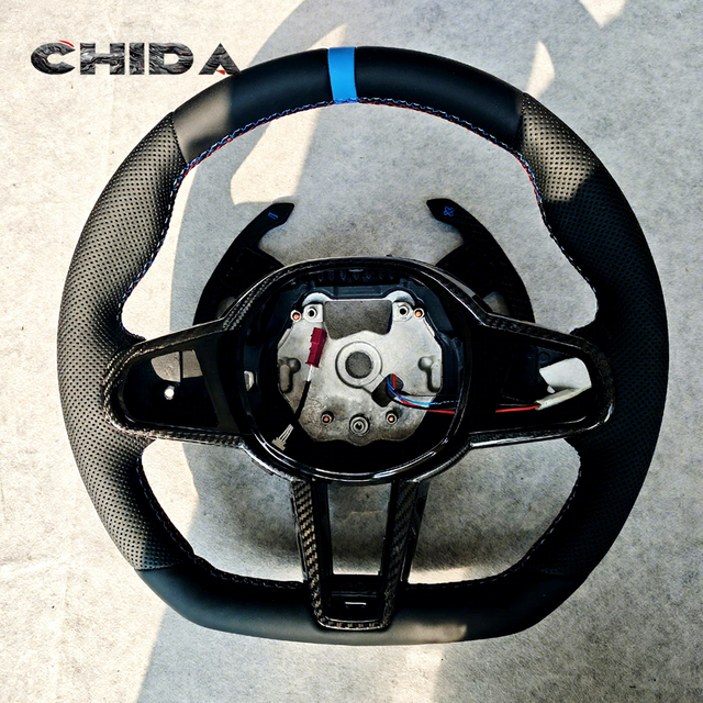 For BMWS G Series Car Leather Steering Wheel for G20 G80 G21 G81 G22 G30 G31 G32 G11 G12 G28 G29 G38 G87 G23 G29 G42 G26 G02 G06