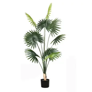 Fan ayçiçeği yapay bitki 180cm ev dekorasyon palmiye ağacı dekoratif yeşil bitki yapay ağaç