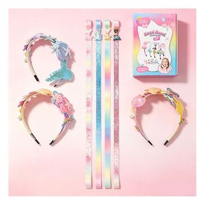 Trendy <b>Headband</b> Craft Kit Children Unicorn Wings Bow Crystal Stickers Fashion Decoration Birthday Gift Pack Toy - Product Image 6