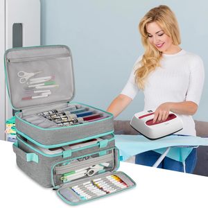 Étui de transport portable pour <span class=keywords><strong>Cricut</strong></span> <span class=keywords><strong>EasyPress</strong></span> 2/<span class=keywords><strong>Cricut</strong></span> <span class=keywords><strong>EasyPress</strong></span> 3 - Sac de rangement double couche pour presse à chaud, sac organisateur - Product Image 4