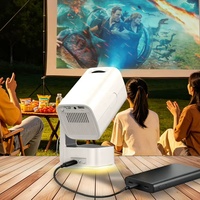 Mini Proyector de Tendencia 2026 con Logotipo Personalizado, Sistema Android 14 Inteligente, Aplicaciones Integradas, Proyección de Tiro Corto, Portátil, para Cine al Aire Libre