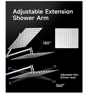 Đa chức năng 304 thép không gỉ mưa Vòi sen đầu mạnh mẽ máy bay phản lực Water. With cầm tay phun Kit - Product Image 3