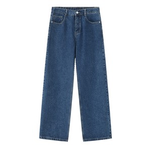 Jeans Rectos de Mezclilla de Algodón Orgánico de Alta Calidad 2026, Ecológicos, Vintage, Talla Grande, Lavado Medio, para Hombre - Product Image 6