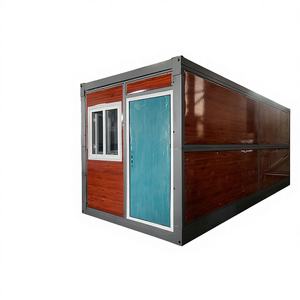 Casa Contenedor Plegable Prefabricada de 20-40 pies, Dos Habitaciones, Sala, Uso Exterior, Construcción con Panel Sándwich de Acero, Supermercado, Apartamento - Product Image 1