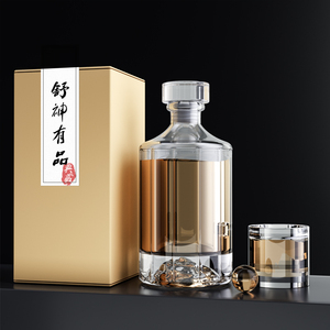 Bán buôn Frosted rõ ràng <span class=keywords><strong>100ml</strong></span> 200ml 375ml 500ml 750 ml độc đáo tinh thần Vodka Gin rượu chai thủy tinh với nút chai hoặc vít <span class=keywords><strong>cap</strong></span> - Product Image 5